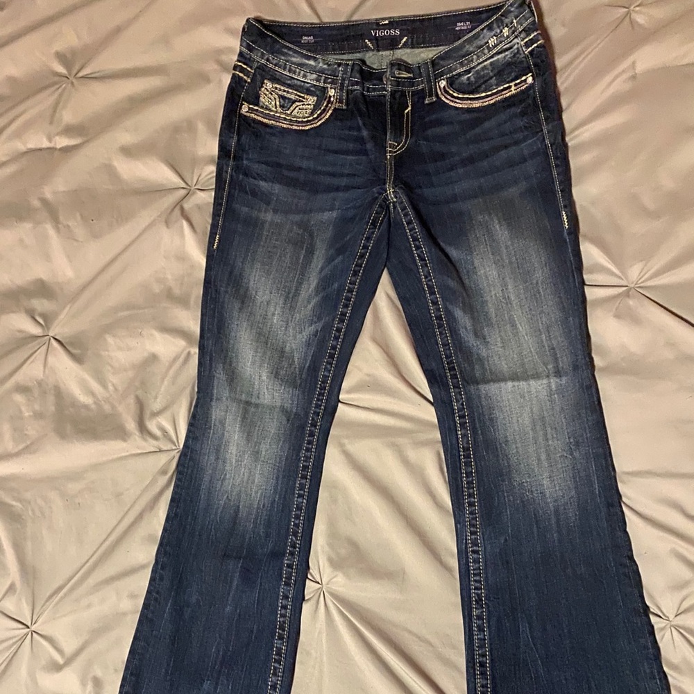 VIGOSS women’s jeans w/ stunning detailed pockets